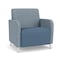 Lesro Siena Wide Guest Chair, Brushed Steel, RS RainSong Back, MD Titan Seat, RS RainSong Panels SN1201 - alternate 1